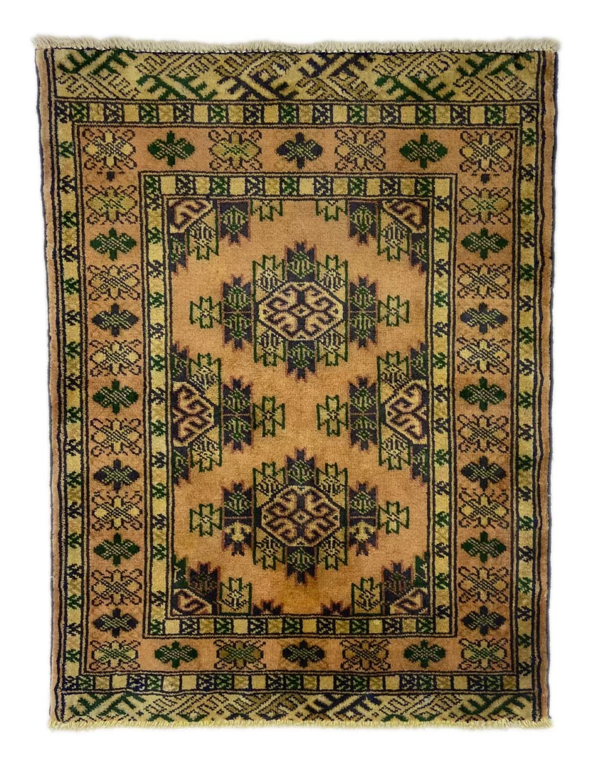 turkman-teppich-90-x-67-cm-200000-knoten-m-handgeknupft Persian Rug North Persia 90 x 67 cm Wool Hand-knotted