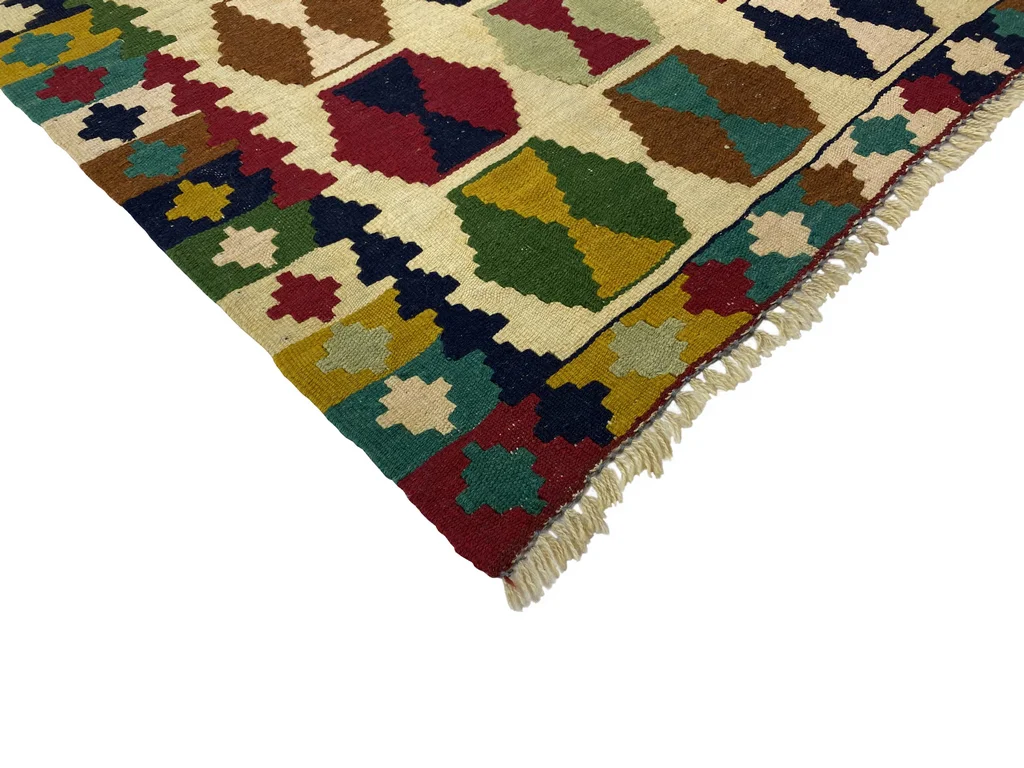 handgewebter-kelim-149-x-98-cm-fars-design-orientteppich-4 Oriental Rug Fars 149 x 98 cm Wool Hand-woven