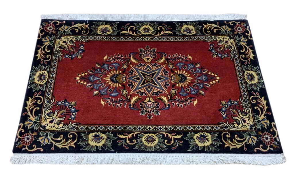keshan-orientteppich-100x62-cm-100000-knoten-handgeknupft-1 Persian Rug Kashan 100 x 62 cm Wool Hand-knotted