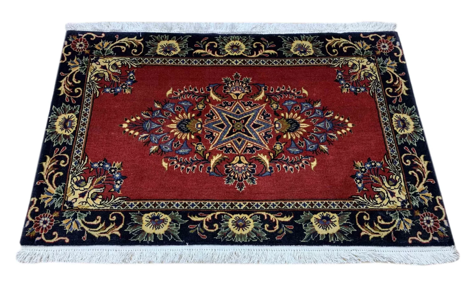 keshan-orientteppich-100x62-cm-100000-knoten-handgeknupft-1 Persian Rug Kashan 100 x 62 cm Wool Hand-knotted