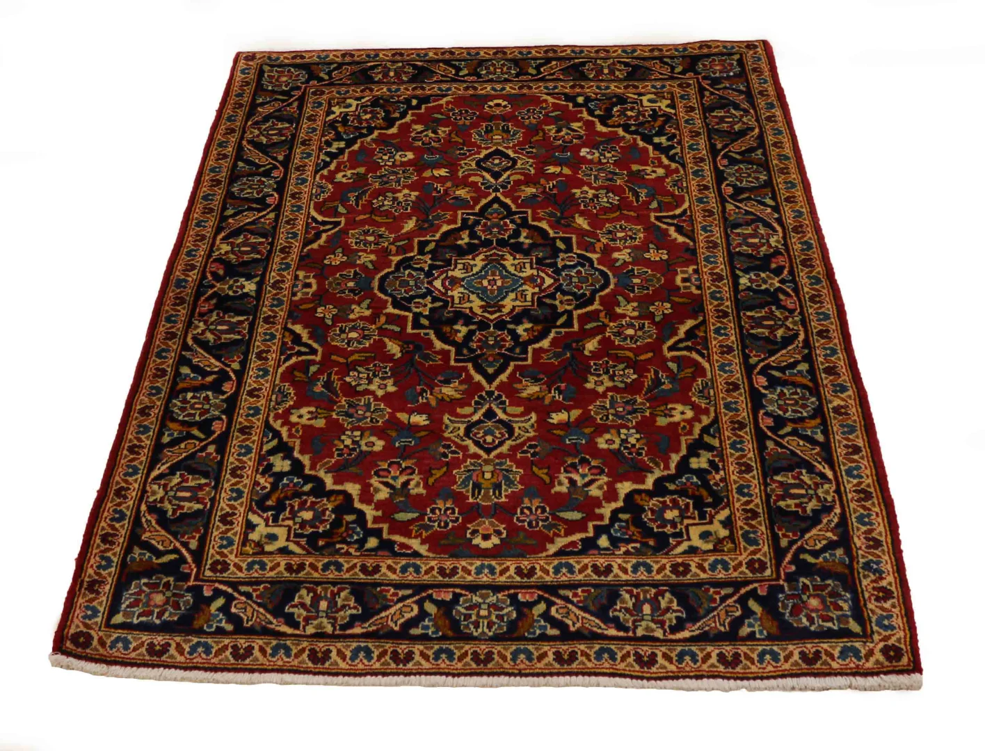 Persian Rug Kashan 136 x 100 cm Wool Hand-knotted