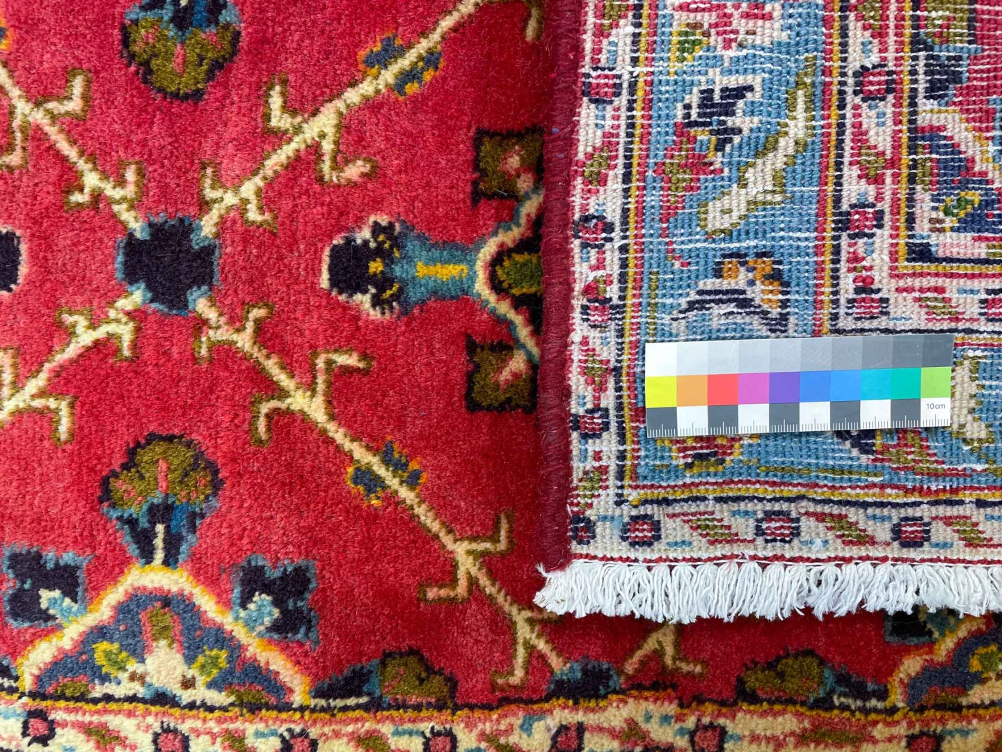 keshan-teppich-142x76-cm-150000-knoten-handgeknupft-orientteppich-3 Persian Rug Kashan 142 x 76 cm Wool Hand-knotted
