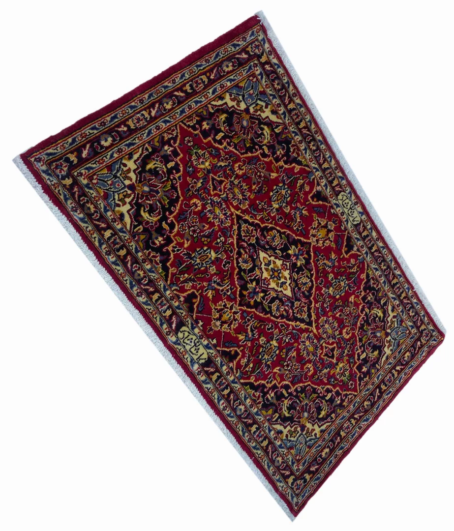 keshan-teppich-62x100-cm-150000-300000-knoten-handgeknupft-orientteppich-2 Persian Rug Kashan 62 x 100 cm Wool Hand-knotted