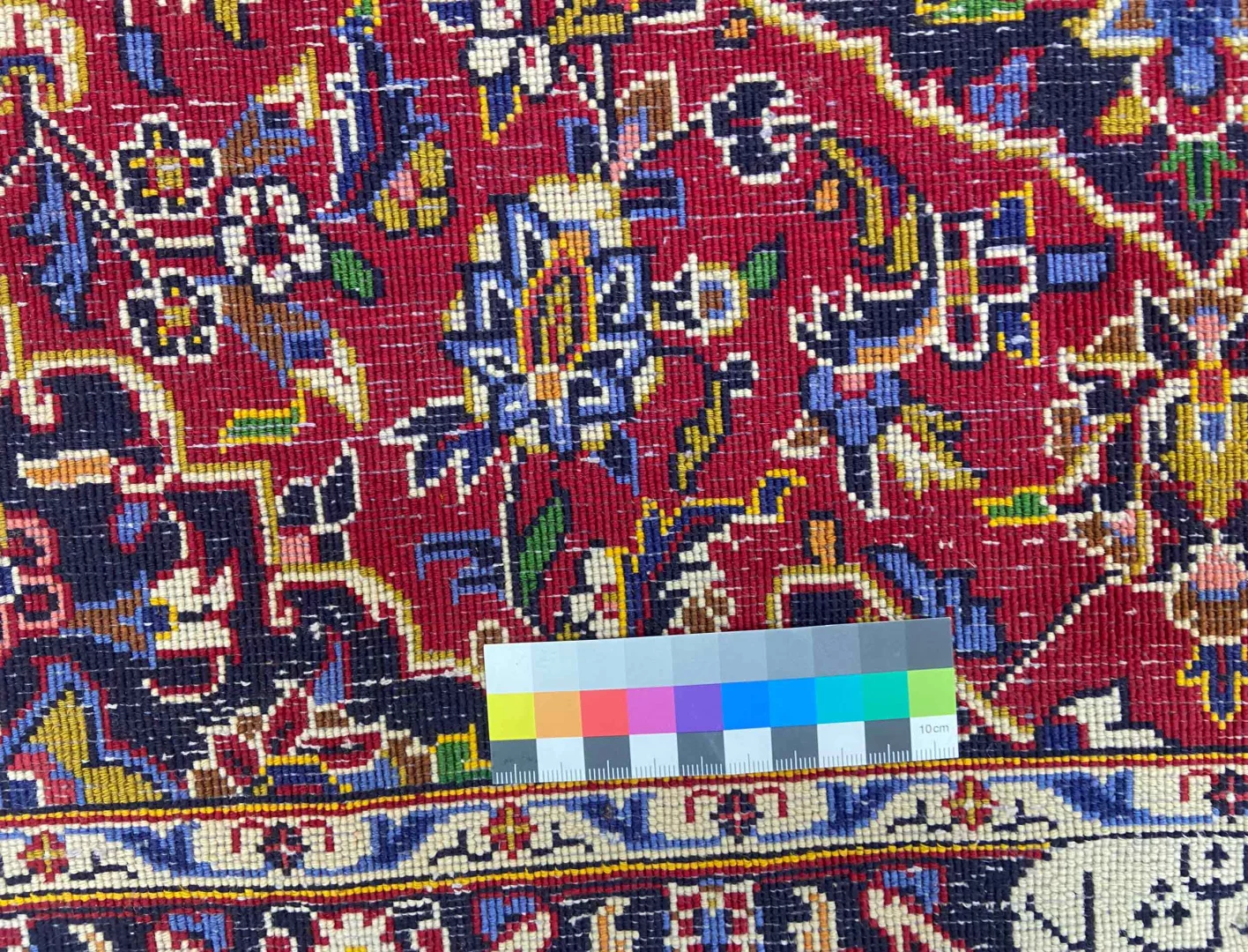keshan-teppich-62x100-cm-150000-300000-knoten-handgeknupft-orientteppich-3 Persian Rug Kashan 62 x 100 cm Wool Hand-knotted
