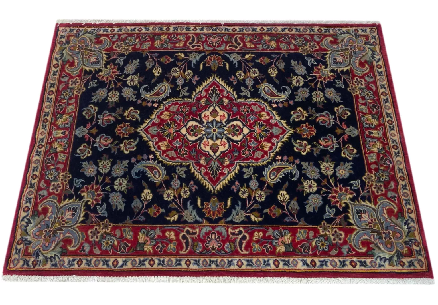 Persian Rug Kashan 75 x 100 cm Wool Hand-knotted