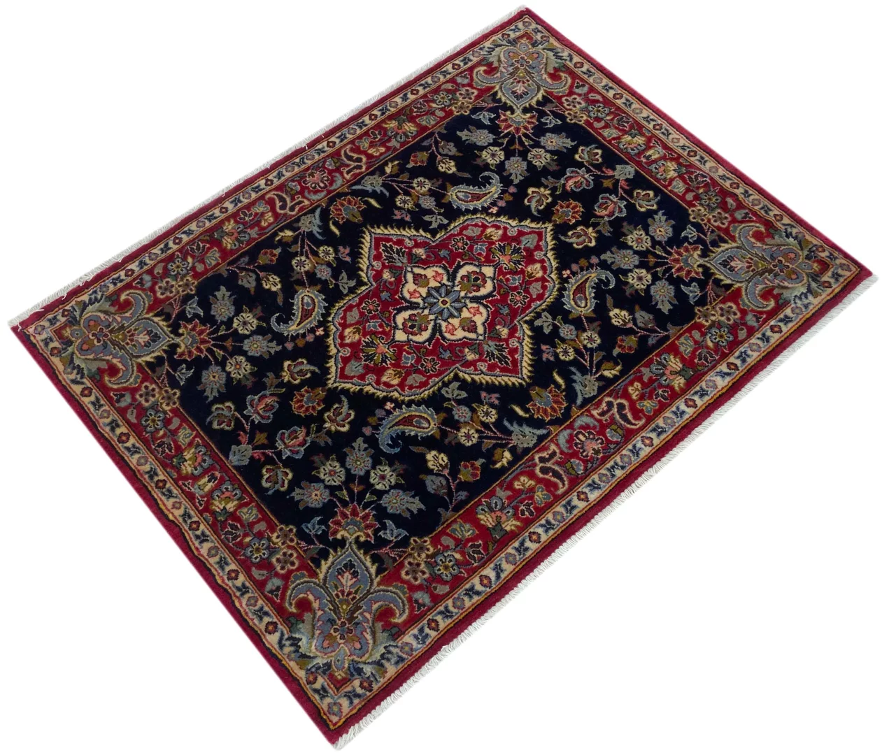 Persian Rug Kashan 75 x 100 cm Wool Hand-knotted