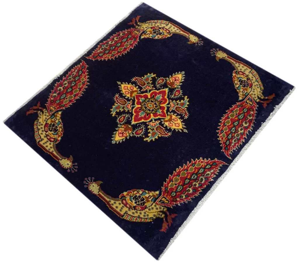 keshan-teppich-86-x-97-cm-150000-knoten-m-handgeknupft-orientteppich-2 Persian Rug Kashan 86 x 97 cm Wool Hand-knotted
