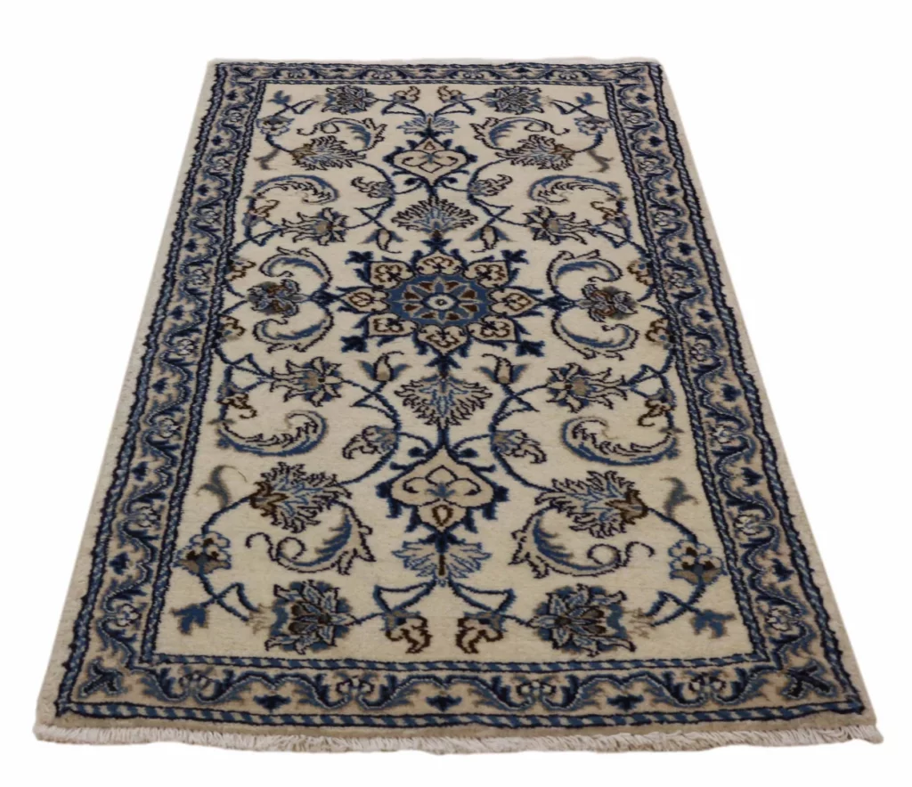 nain-teppich-137x70cm-florales-muster-handgeknupft-perserteppich Persian Rug Nain 137 x 70 cm Wool Hand-knotted