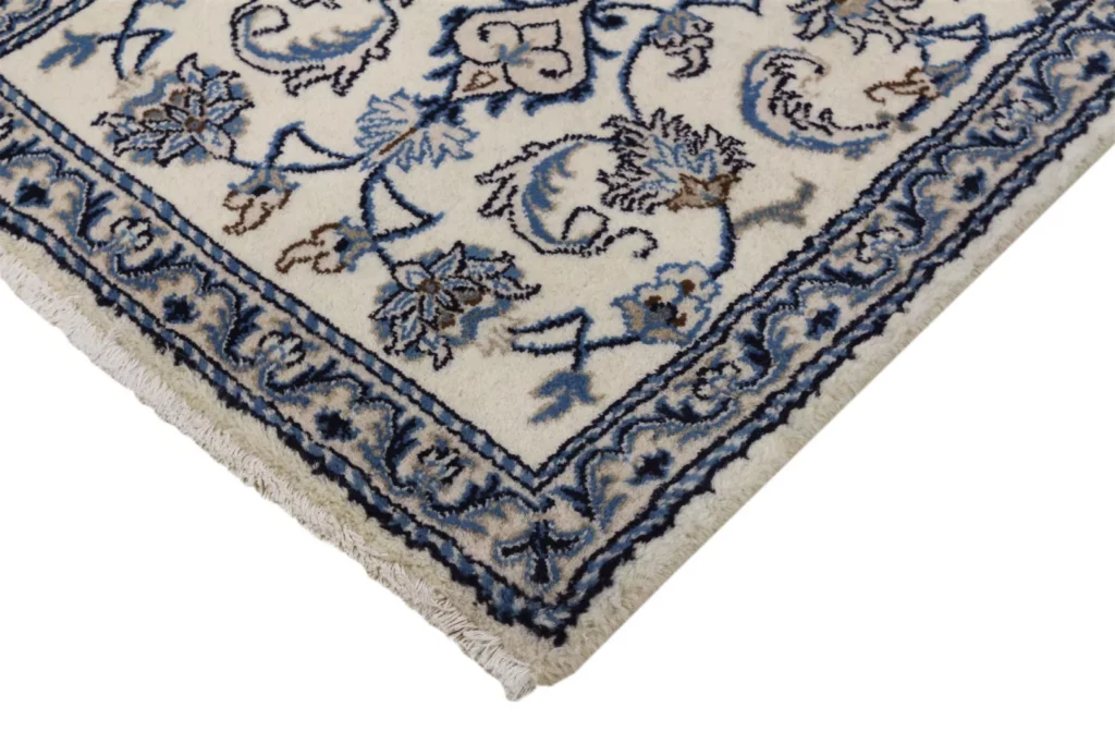 nain-teppich-137x70cm-florales-muster-handgeknupft-perserteppich-2 Persian Rug Nain 137 x 70 cm Wool Hand-knotted