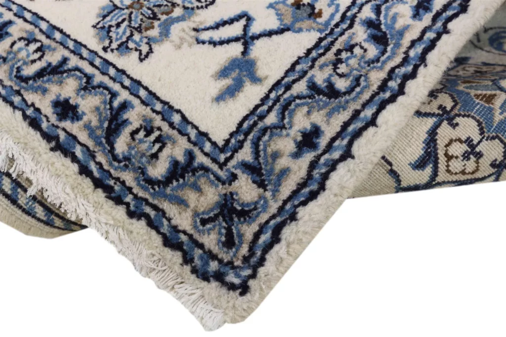nain-teppich-137x70cm-florales-muster-handgeknupft-perserteppich-3 Persian Rug Nain 137 x 70 cm Wool Hand-knotted
