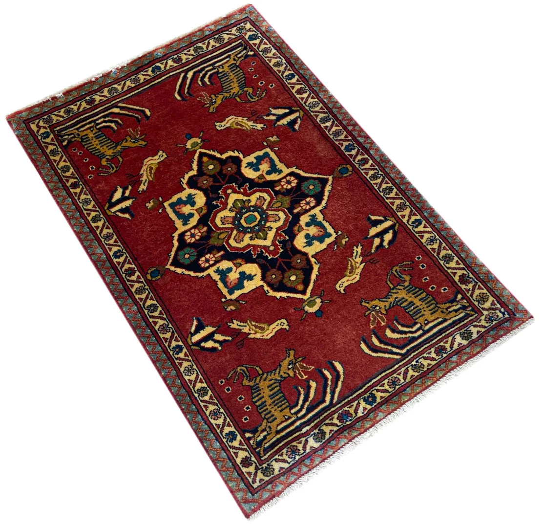 Persian Rug Sarouk 105 x 68 cm Wool Hand-knotted