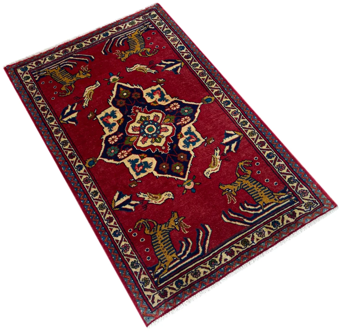 Persian Rug Sarouk 110 x 68 cm Wool Hand-knotted