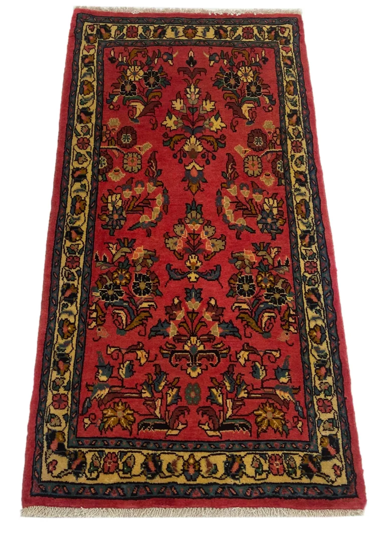 Persian Rug Sarouk 130 x 65 cm Hand-knotted