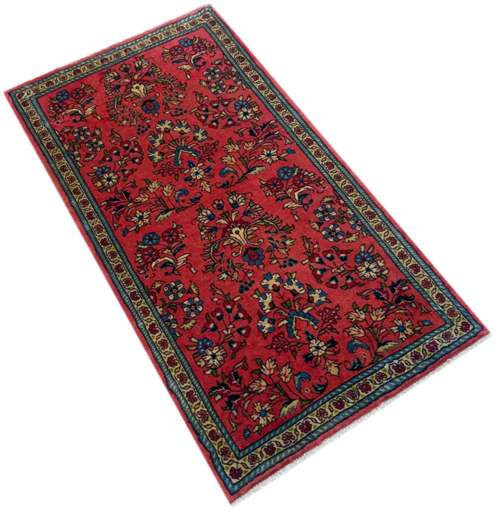 Persian Rug Sarouk 130 x 69 cm Wool Hand-knotted