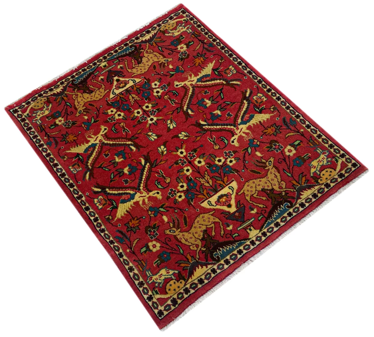 Persian Rug Sarouk 96 x 83 cm Wool Hand-knotted