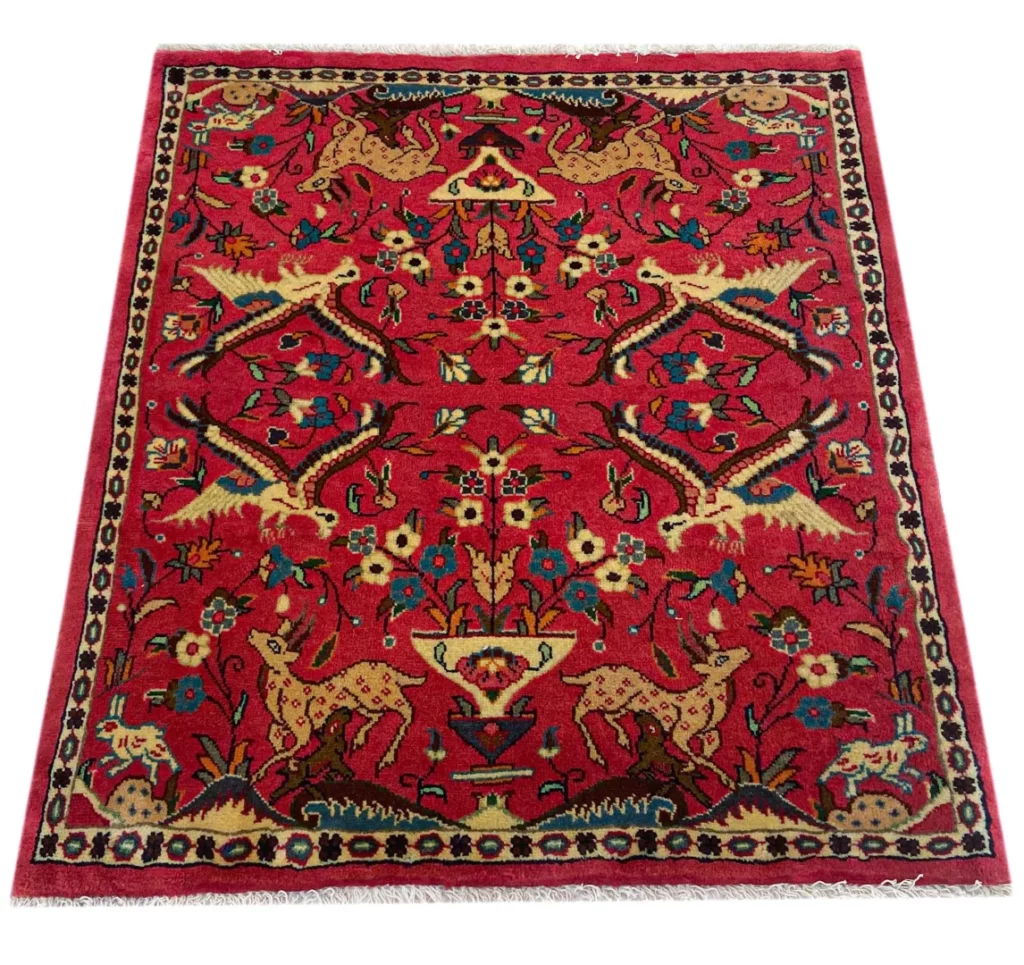 Persian Rug Sarouk 98 x 88 cm Wool Hand-knotted