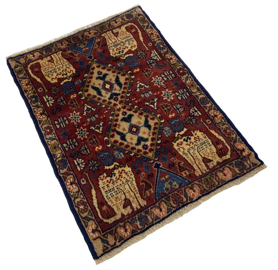 shiraz-orientteppich-82-x-58-cm-100000-knoten-handgeknupft-2 Persian Rug Shiraz 82 x 58 cm Wool Hand-knotted