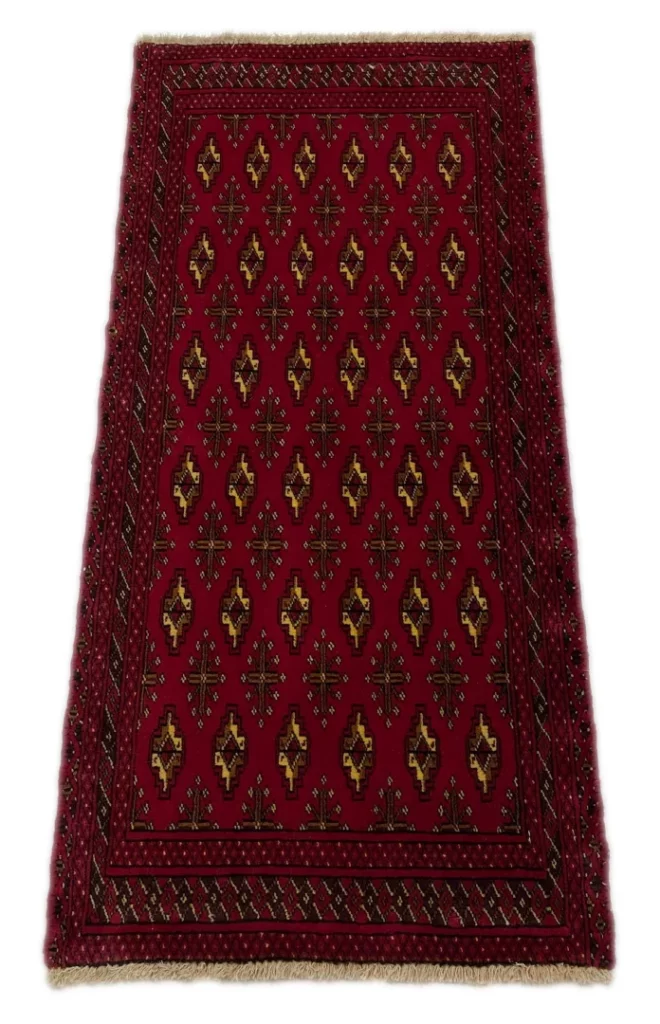 Persian Rug Turkmen 113 x 53 cm Wool Hand-knotted