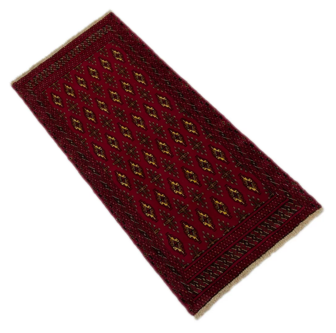 Persian Rug Turkmen 113 x 53 cm Wool Hand-knotted