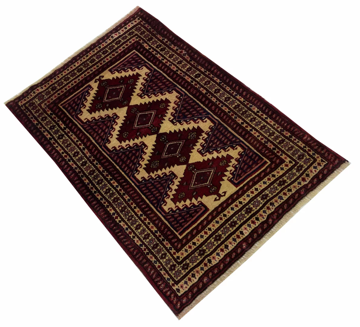 orientteppich-turkman-117-x-82-cm-200000-knoten-handgeknupft-2 Persian Rug Turkmen 117 x 82 cm Wool Hand-knotted