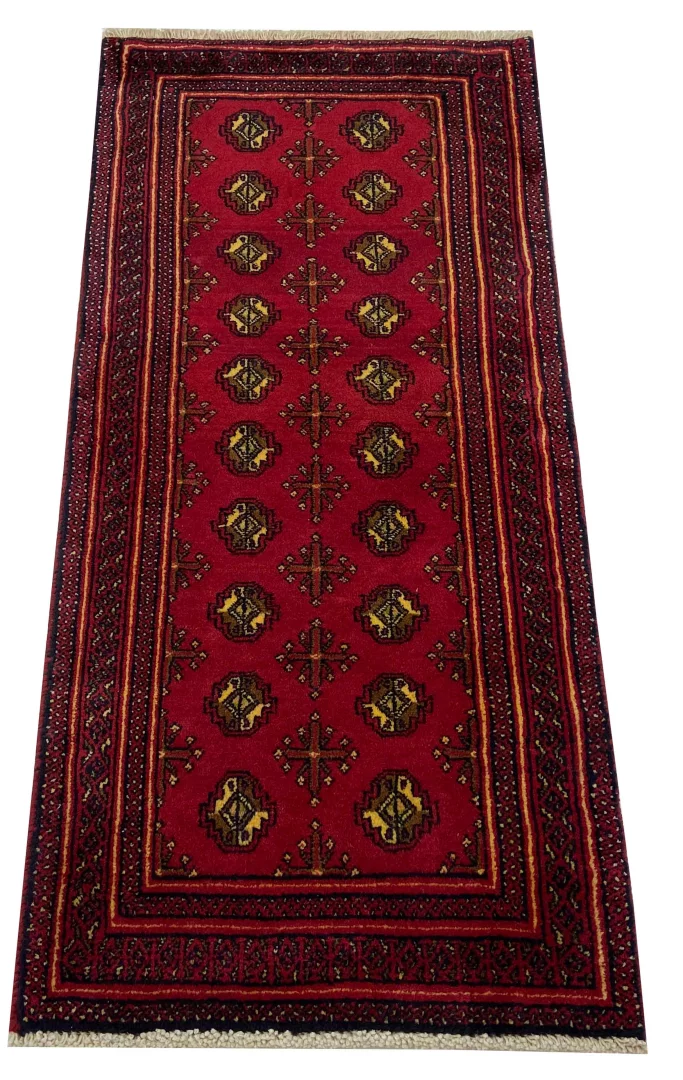 Persian Rug Turkmen 119 x 55 cm Wool Hand-knotted