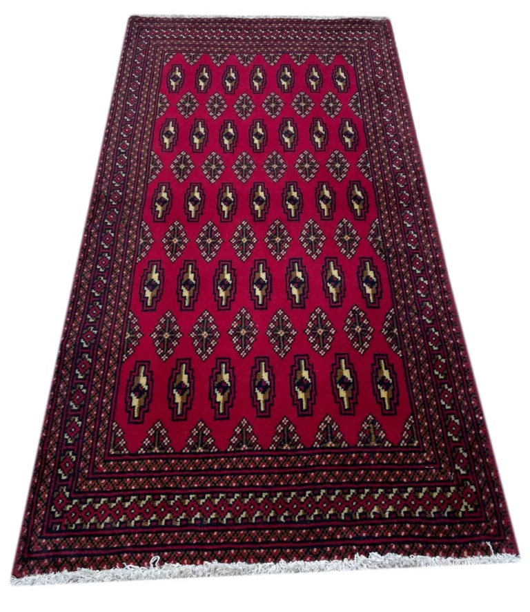 Persian Rug Turkmen 130 x 60 cm Wool Hand-knotted