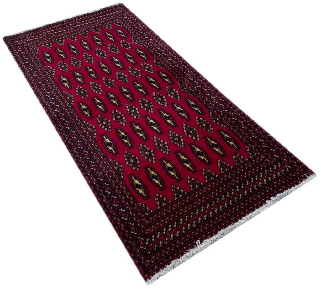 Persian Rug Turkmen 130 x 60 cm Wool Hand-knotted