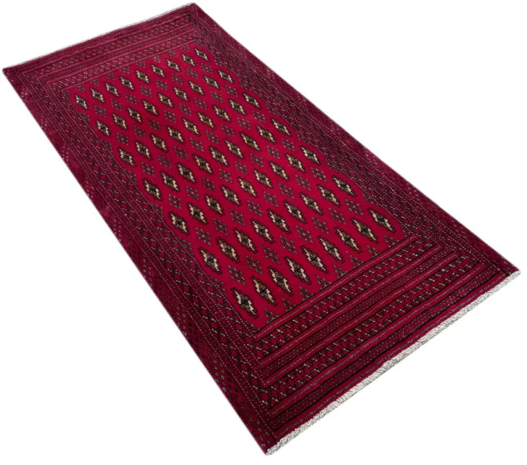 turkman-teppich-135-x-66-cm-200000-knoten-m-handgeknupft-2 Persian Rug Turkmen 135 x 66 cm Wool Hand-knotted