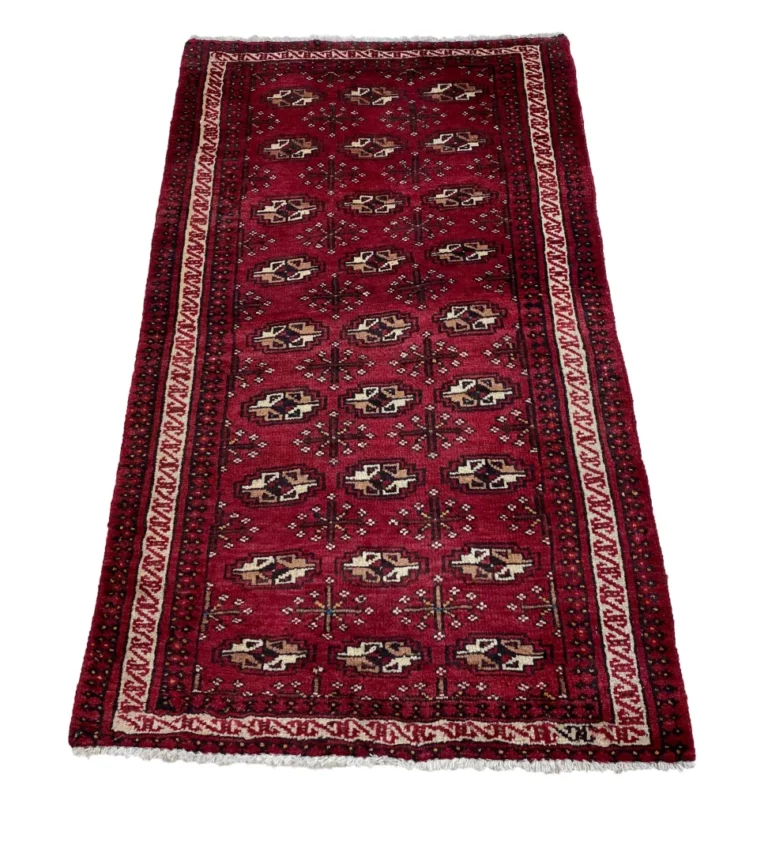 Persian Rug Turkmen 135 x 75 cm Wool Hand-knotted
