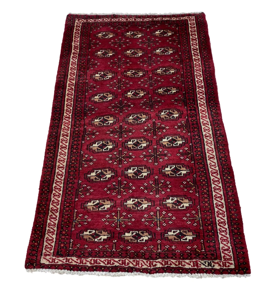 Persian Rug Turkmen 135 x 75 cm Wool Hand-knotted
