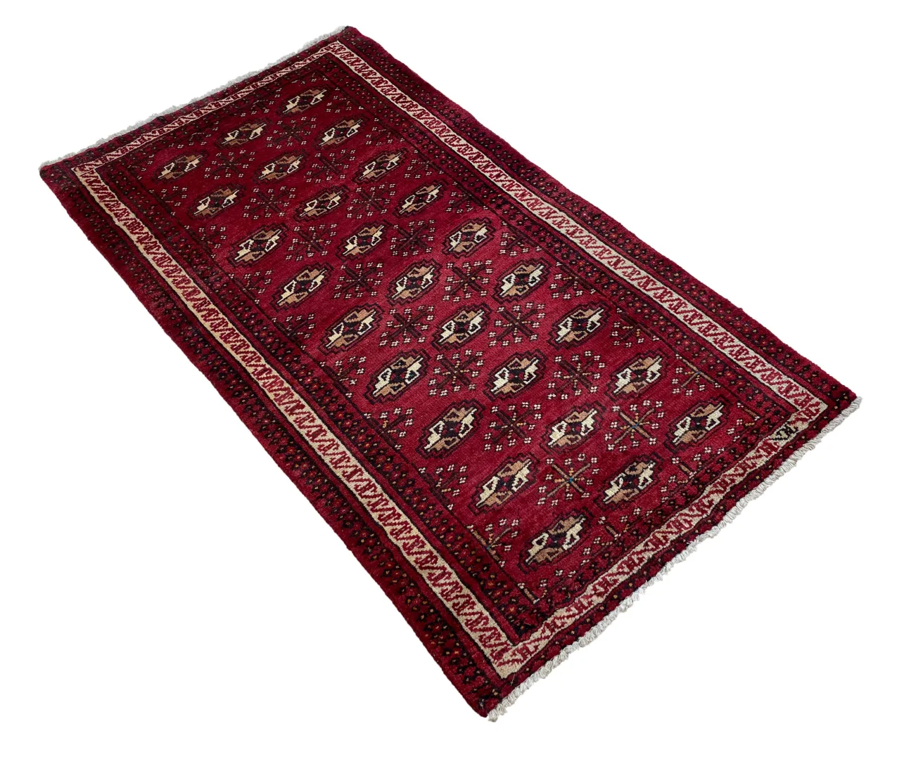 Persian Rug Turkmen 135 x 75 cm Wool Hand-knotted