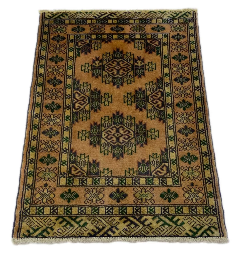 turkman-teppich-90-x-67-cm-200000-knoten-m-handgeknupft-1 Persian Rug North Persia 90 x 67 cm Wool Hand-knotted