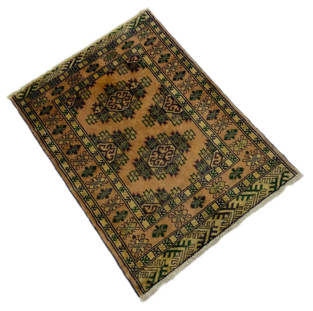 turkman-teppich-90-x-67-cm-200000-knoten-m-handgeknupft-2 Persian Rug North Persia 90 x 67 cm Wool Hand-knotted