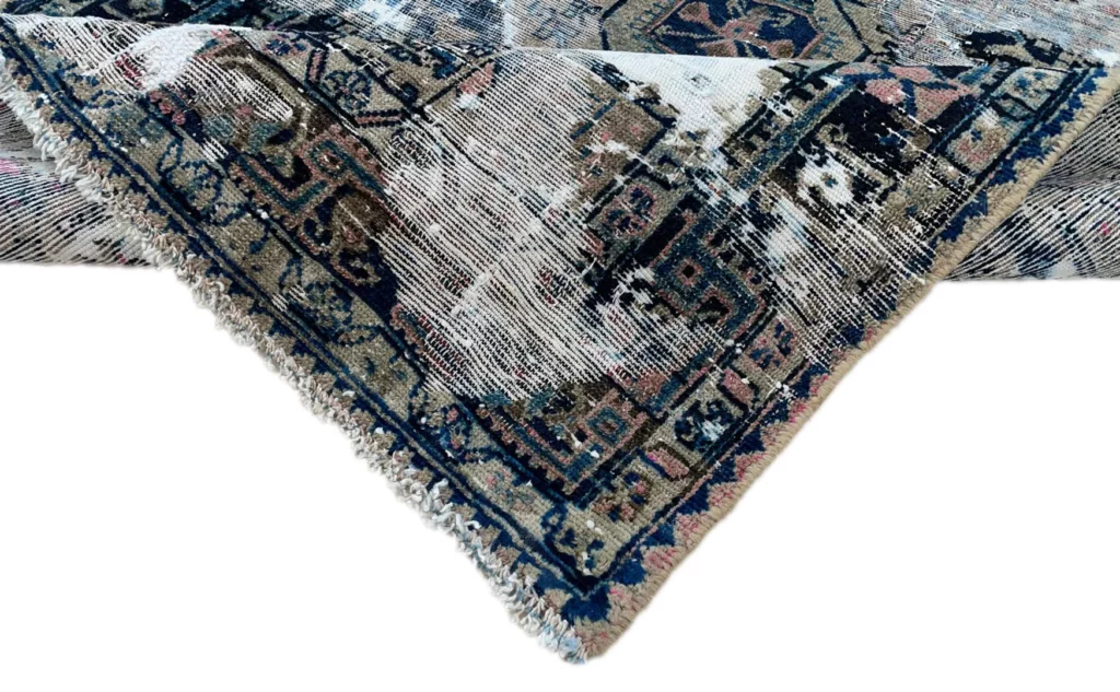 vintage-orientteppich-177-x-115-cm-handgeknupft-modernes-design-4 Oriental Rug 177 x 115 cm Wool Hand-knotted