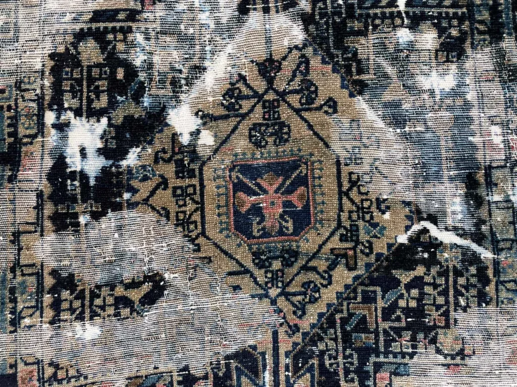 vintage-orientteppich-177-x-115-cm-handgeknupft-modernes-design-5 Oriental Rug 177 x 115 cm Wool Hand-knotted