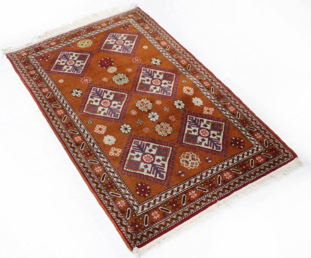 original-russischer-kazak-orientteppich-115x75-cm-handgeknupft Oriental Rug Kazak 115 x 75 cm Wool Hand-knotted