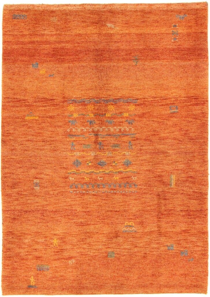 handgeknupfter-gabbeh-orientteppich-197x136-cm-kunstvoll-stilvoll Oriental Rug Gabbeh 197x136 cm Wool Hand-knotted