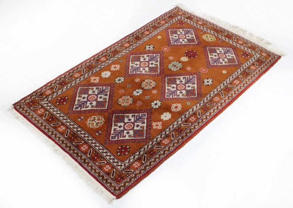 original-russischer-kazak-orientteppich-115x75-cm-handgeknupft-2 Oriental Rug Kazak 115 x 75 cm Wool Hand-knotted