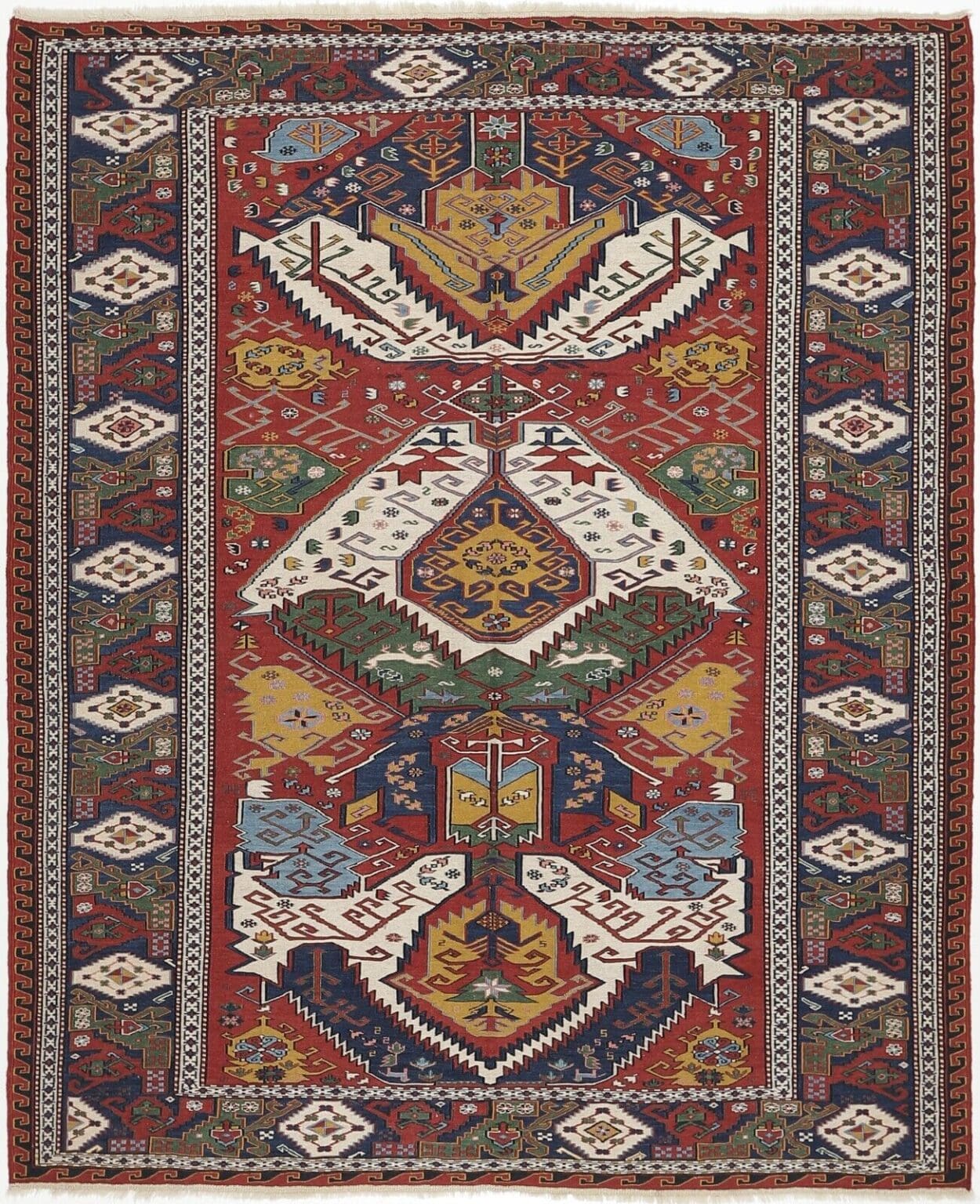 kelim-sumach-varni-210x172-cm-handgewebt-klassisch-wolle Persian Rug 210x172 cm Wool Hand-woven