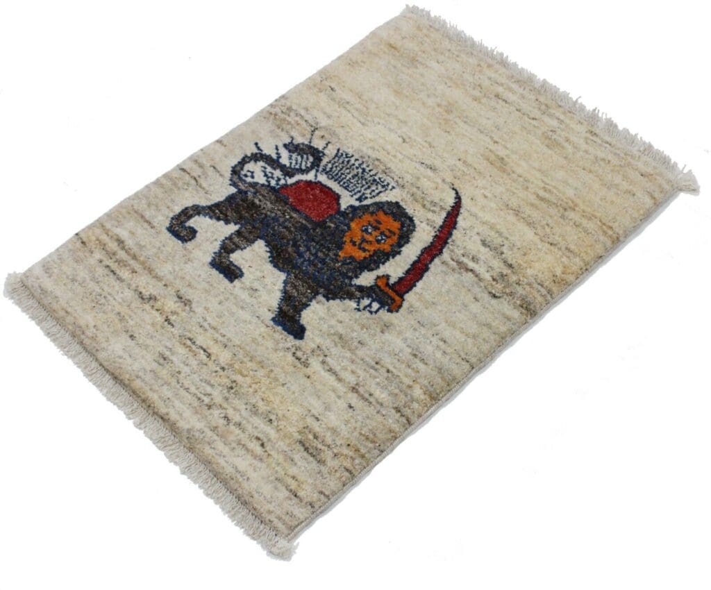 Persian Rug Gabbeh Qashqai 89 x 61 cm Wool Hand-knotted