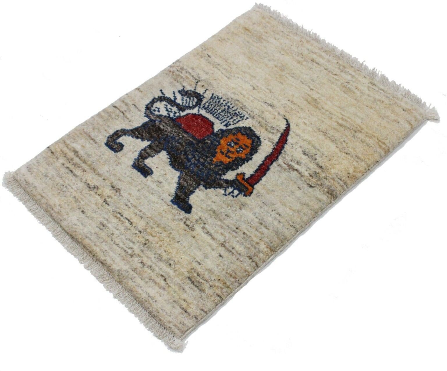 Persian Rug Gabbeh Qashqai 89 x 61 cm Wool Hand-knotted