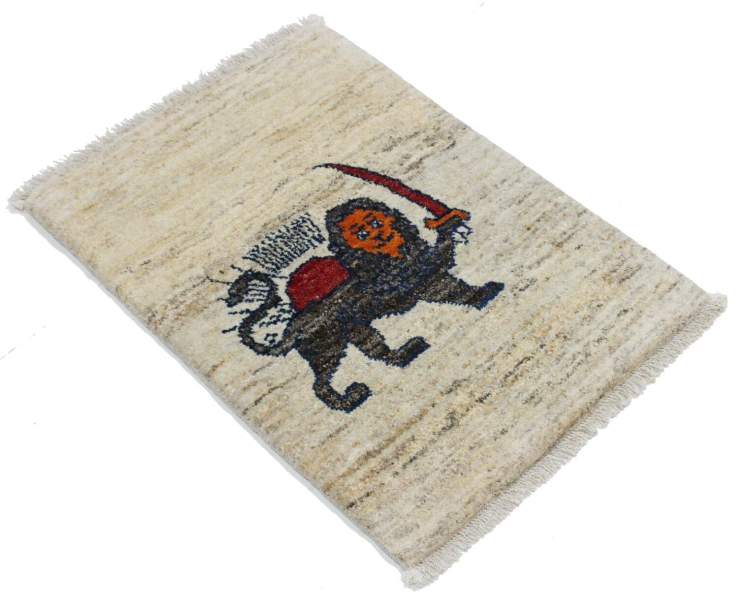 Persian Rug Gabbeh Qashqai 89 x 61 cm Wool Hand-knotted
