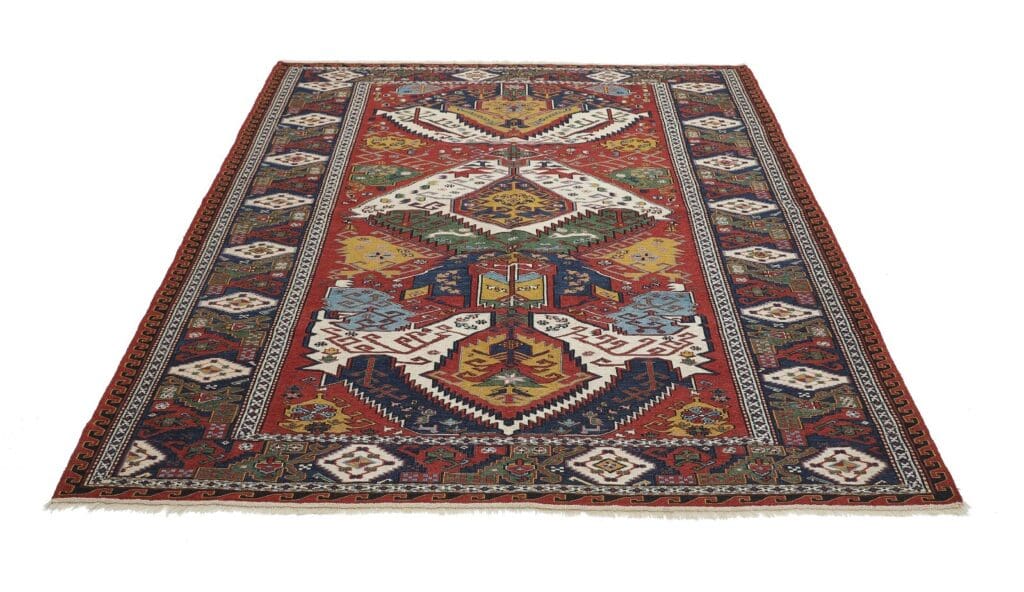 kelim-sumach-varni-210x172-cm-handgewebt-klassisch-wolle-2 Persian Rug 210x172 cm Wool Hand-woven