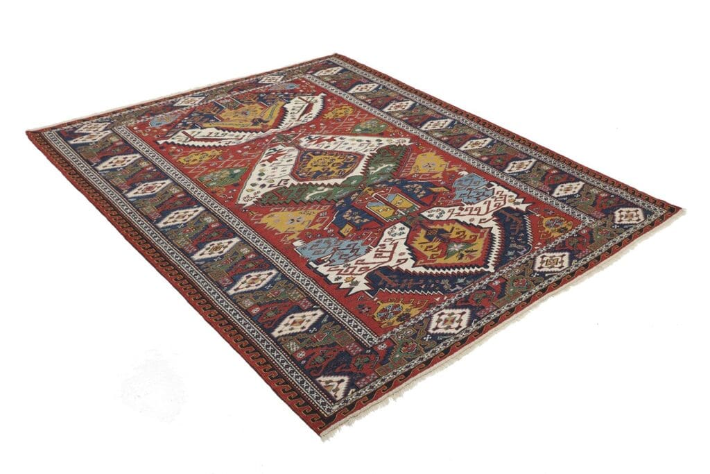 kelim-sumach-varni-210x172-cm-handgewebt-klassisch-wolle-3 Persian Rug 210x172 cm Wool Hand-woven