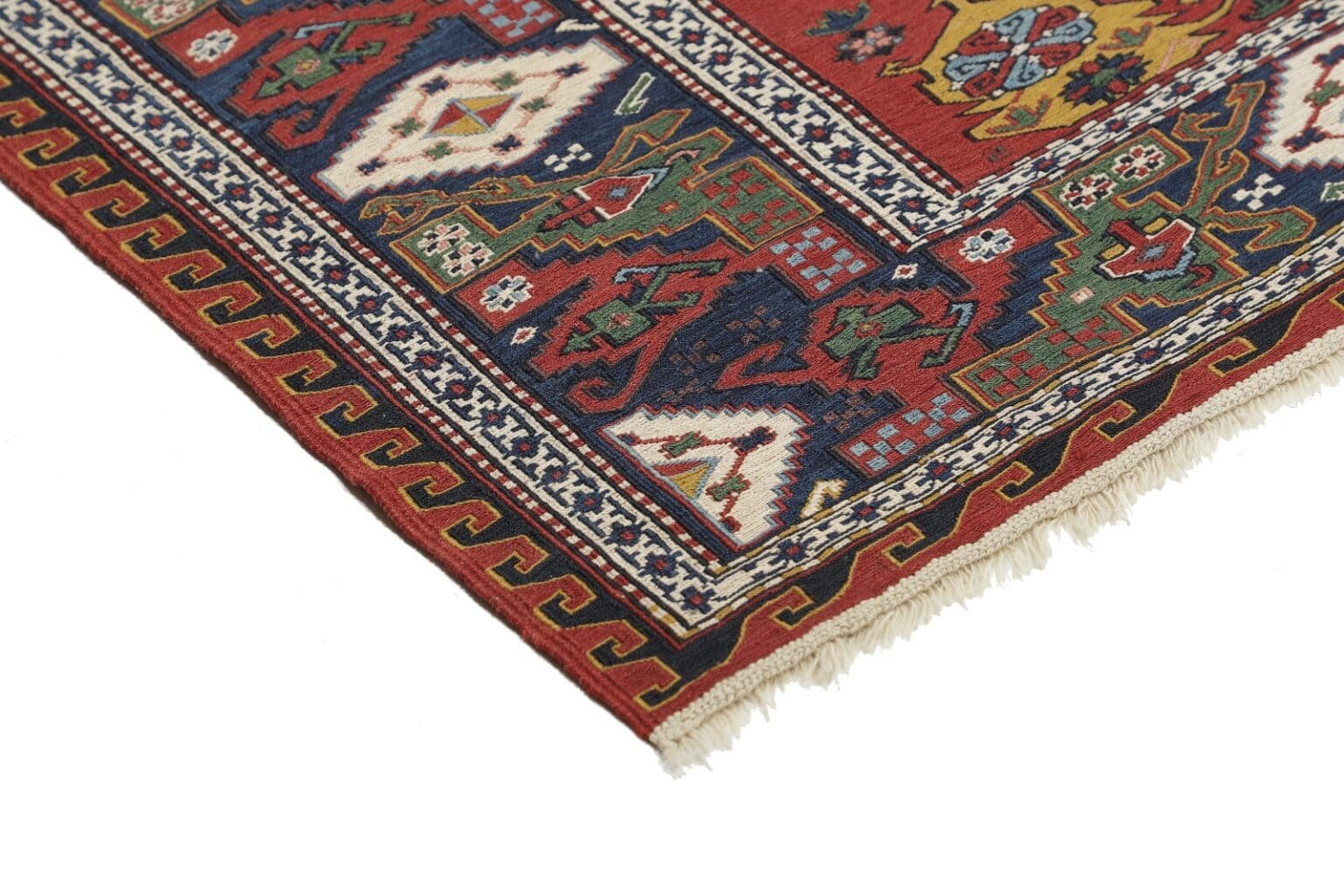 kelim-sumach-varni-210x172-cm-handgewebt-klassisch-wolle-4 Persian Rug 210x172 cm Wool Hand-woven