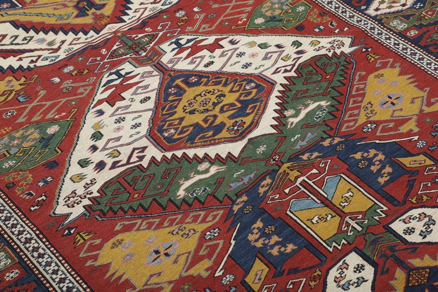 kelim-sumach-varni-210x172-cm-handgewebt-klassisch-wolle-5 Persian Rug 210x172 cm Wool Hand-woven