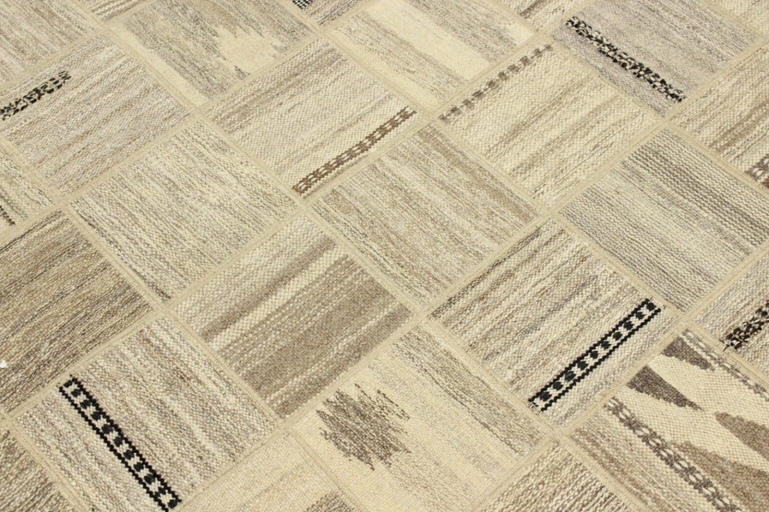 original-handgewebter-kelim-patchwork-198x155-cm-neu-orientteppich-5 Oriental Rug 198x155 cm Wool Hand-woven