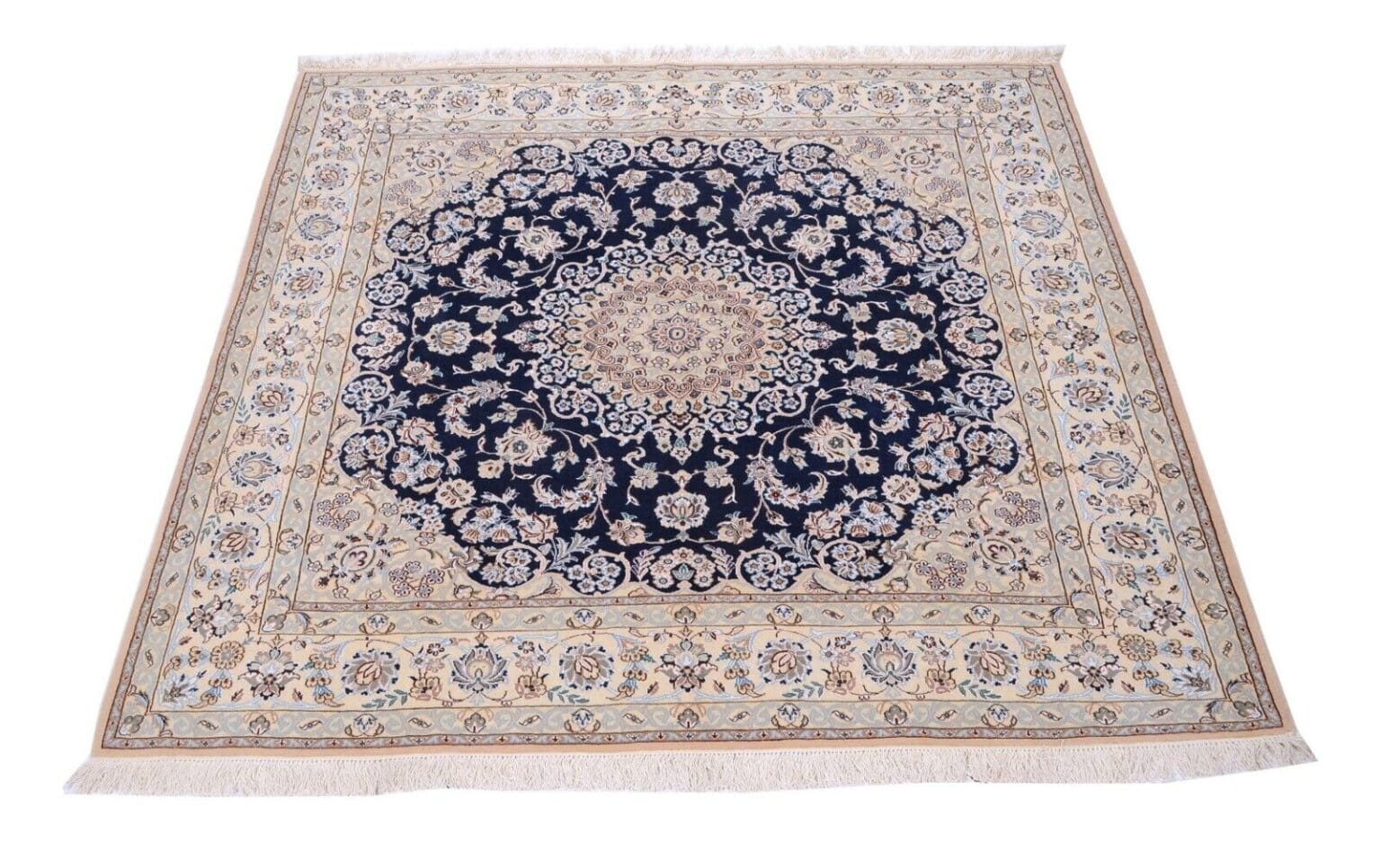 Persian Rug Nain 9 La 202 x 203 cm Wool Hand-knotted
