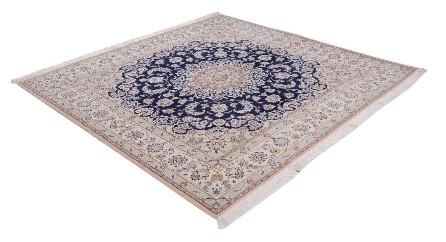 Persian Rug Nain 9 La 202 x 203 cm Wool Hand-knotted
