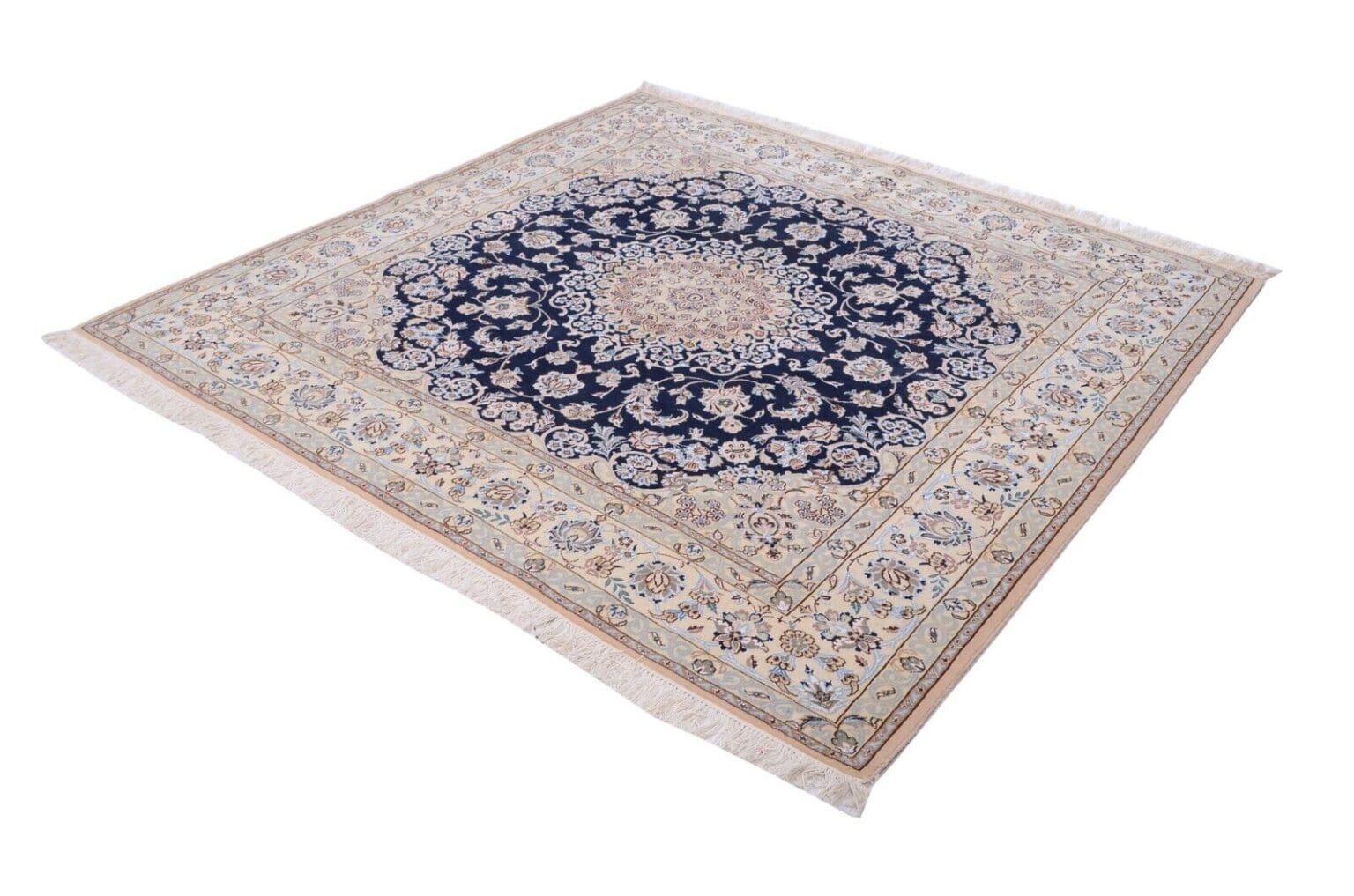 Persian Rug Nain 9 La 202 x 203 cm Wool Hand-knotted